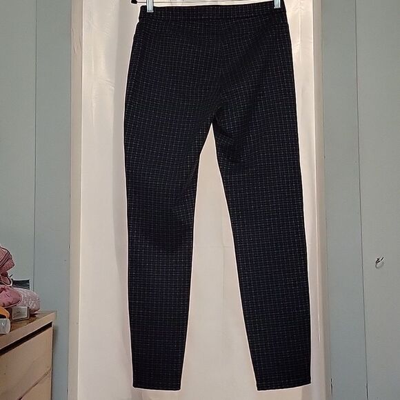 * HALSTON small plaid stretch pants - Picture 4 of 13